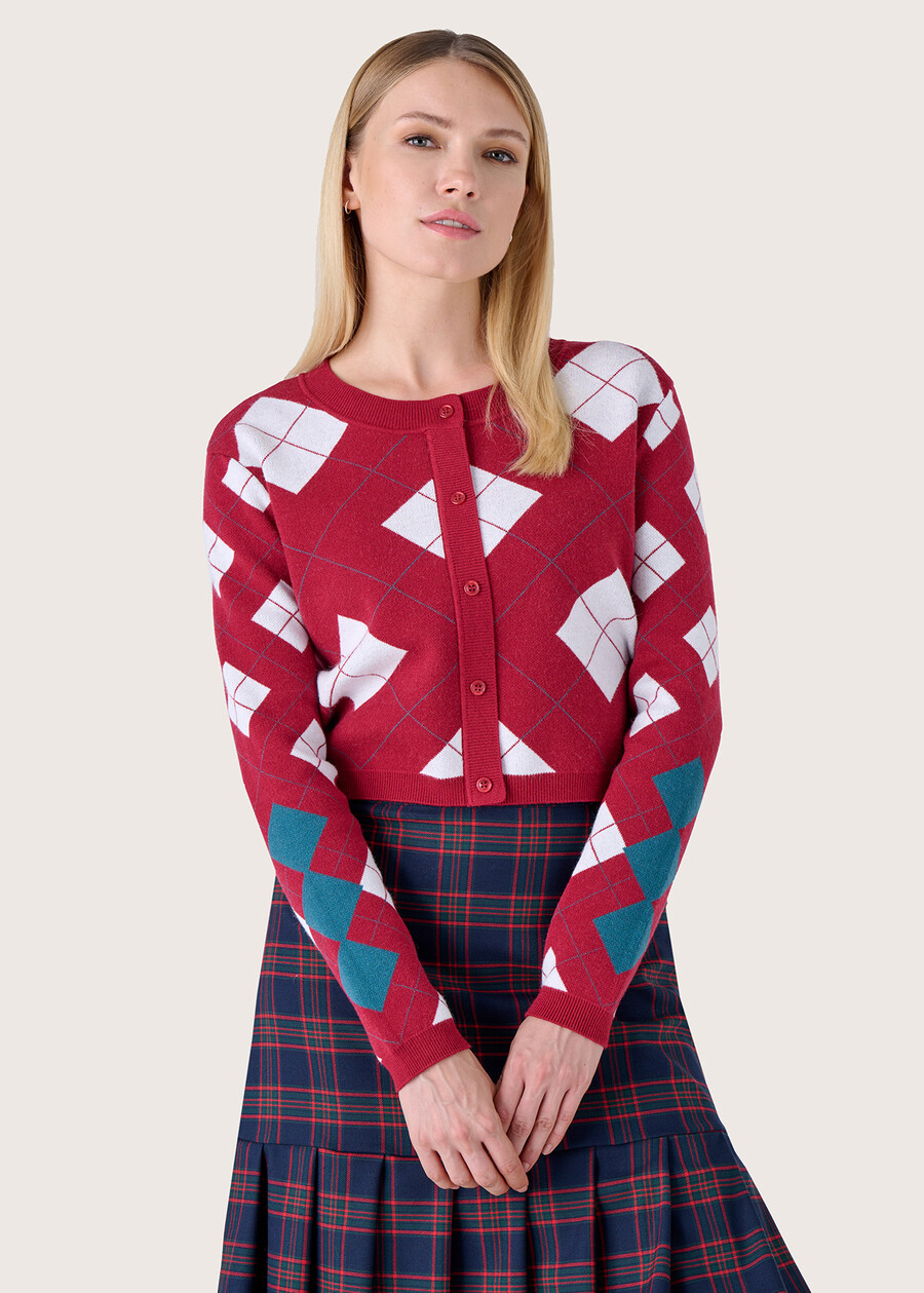 Monkey cardigan style jersey ROSSO CARPET Woman , image number 1
