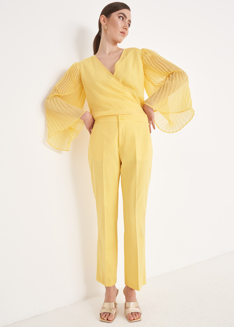 Jacqueline-M Cotton Trousers GIALLOZAFFI Woman , image number 2