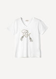 T-shirt Seria con strass BEIGE LATTE Donna immagine n. 5