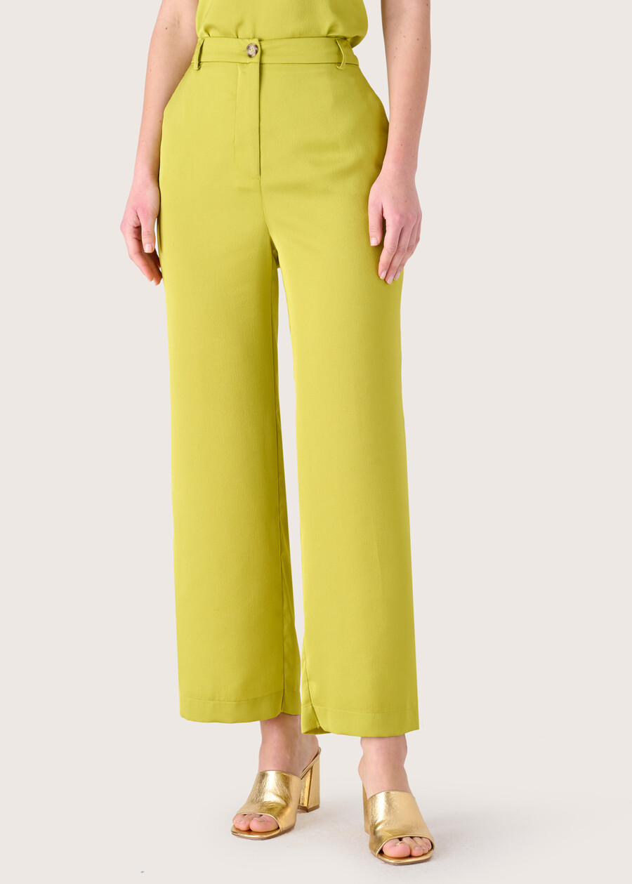 Pio crepe trousers VERDE LIME Woman , image number 2