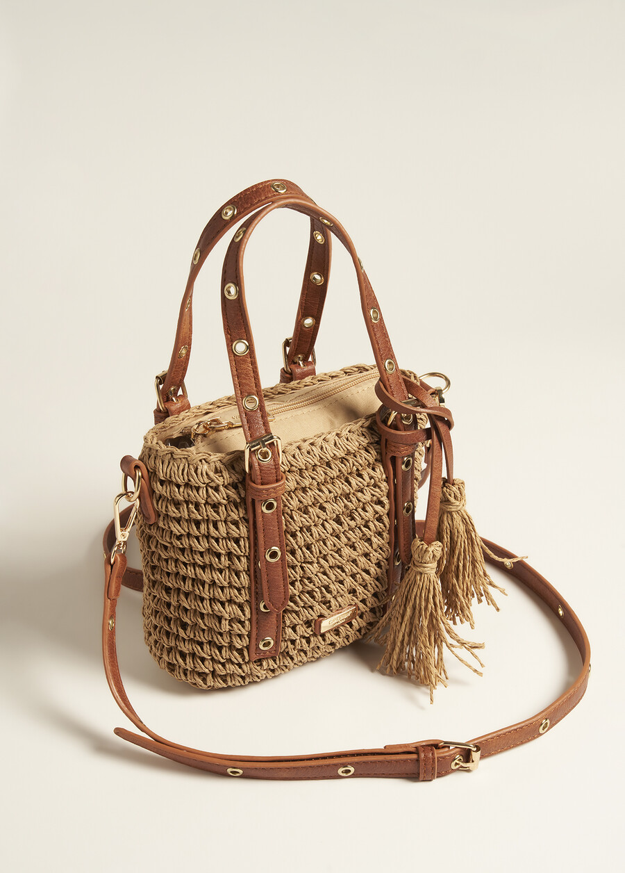 Borsa Bistrosmall In Paglia MARRONE Donna , immagine n. 2