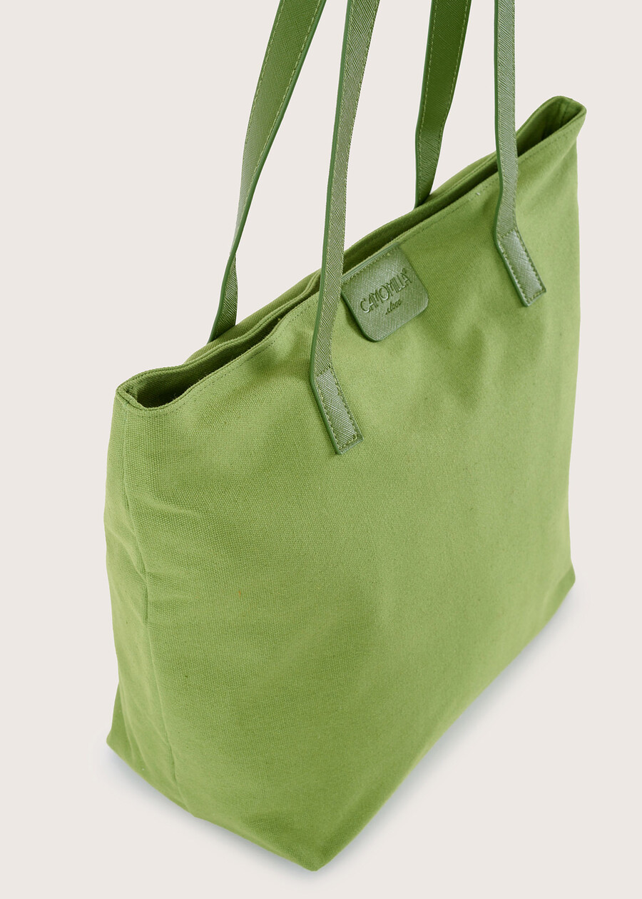 Borsa shopping Badia in canvas  Donna , immagine n. 2