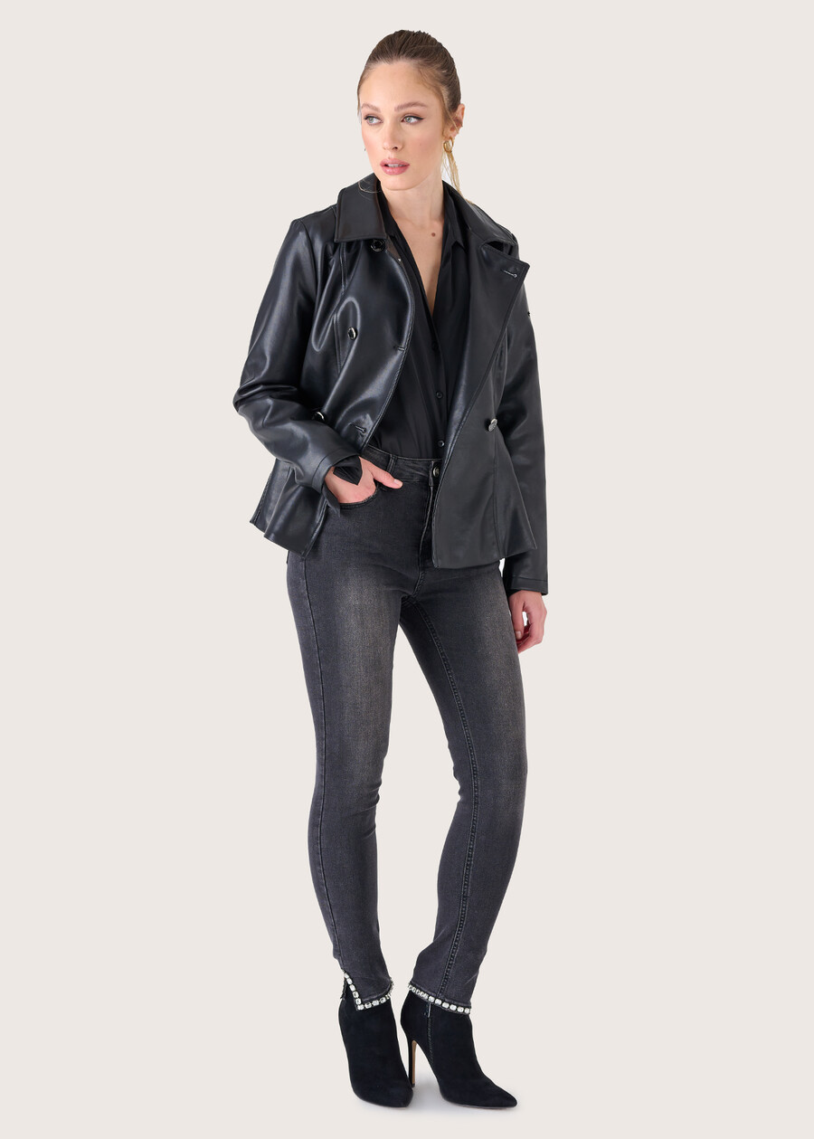 Pantalone Donny in denim di cotone GREY DENIM Donna , immagine n. 1
