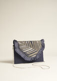 Besa Jute Clutch BLU AVION Woman image number 2