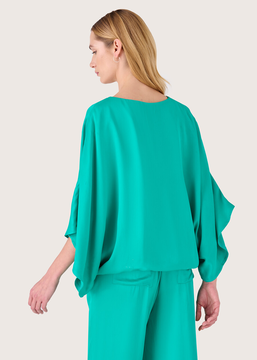 Blusa Samanta con strass BLU AQUAMARINE Donna , immagine n. 3
