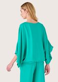 Blusa Samanta con strass BLU AQUAMARINE Donna immagine n. 3
