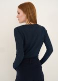 Sheila lurex jersey long-sleeve top BLU Woman image number 3