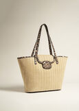 Borsa Breina Big effetto paglia BEIGE Donna immagine n. 2
