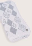 Senna scarf with lurex BIANCO WHITENERO BLACK Woman image number 3