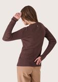Clay V-neck cardigan MARRONE CASTAGNA Woman image number 3