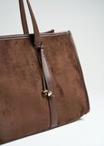 Shopping bag Baika in eco camoscio MARRONE Donna immagine n. 3