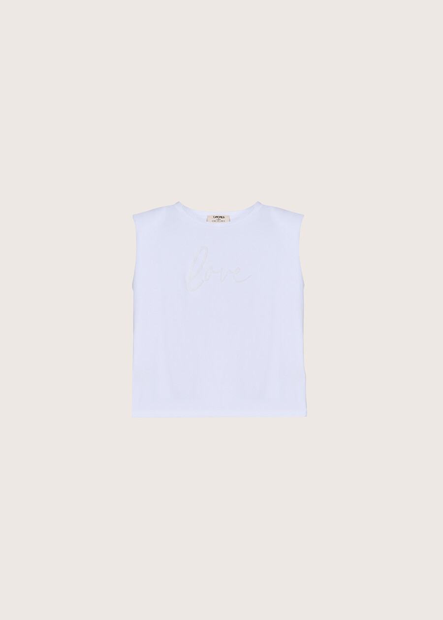 T-shirt Sgang in cotone BIANCO WHITE Donna , immagine n. 4