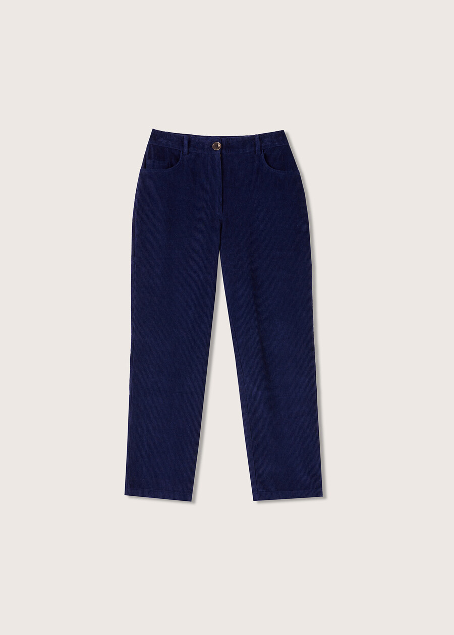 Pepa velvet trousers BLU LAGUNA Woman , image number 5