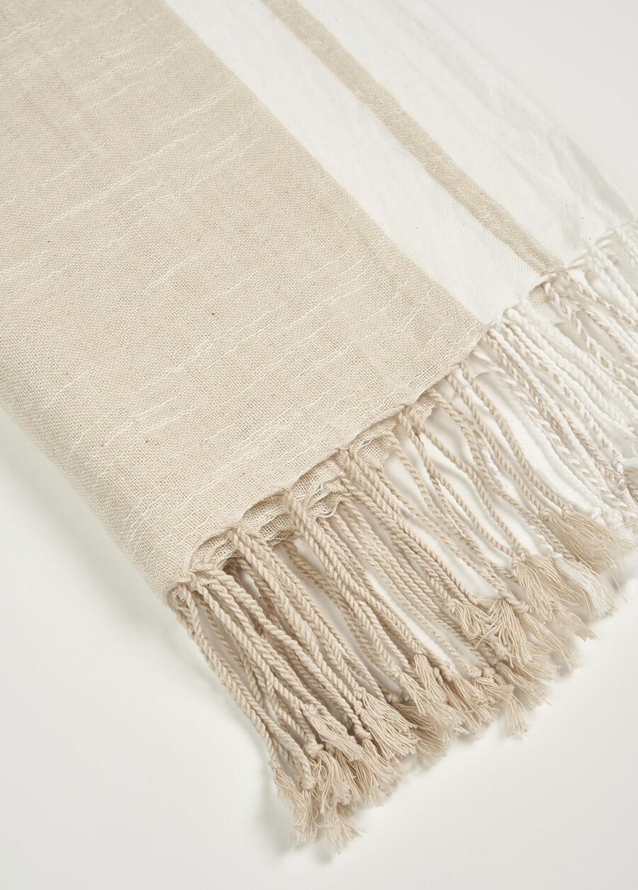 Sciarpa Siro 100% cotone BEIGE Donna , immagine n. 3