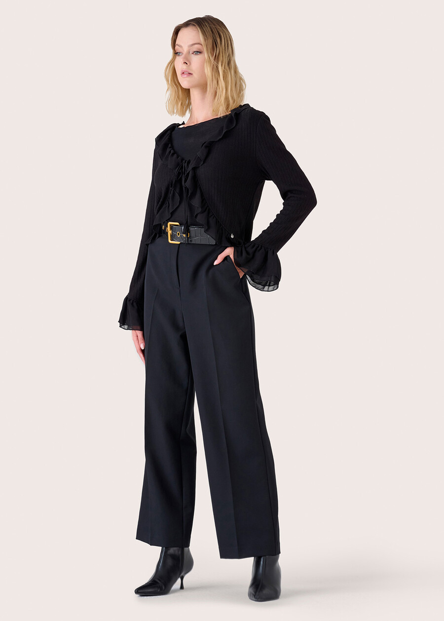 Pantalone Ashely a gamba dritta NERO BLACKBLUE DARK BLUE Donna , immagine n. 2
