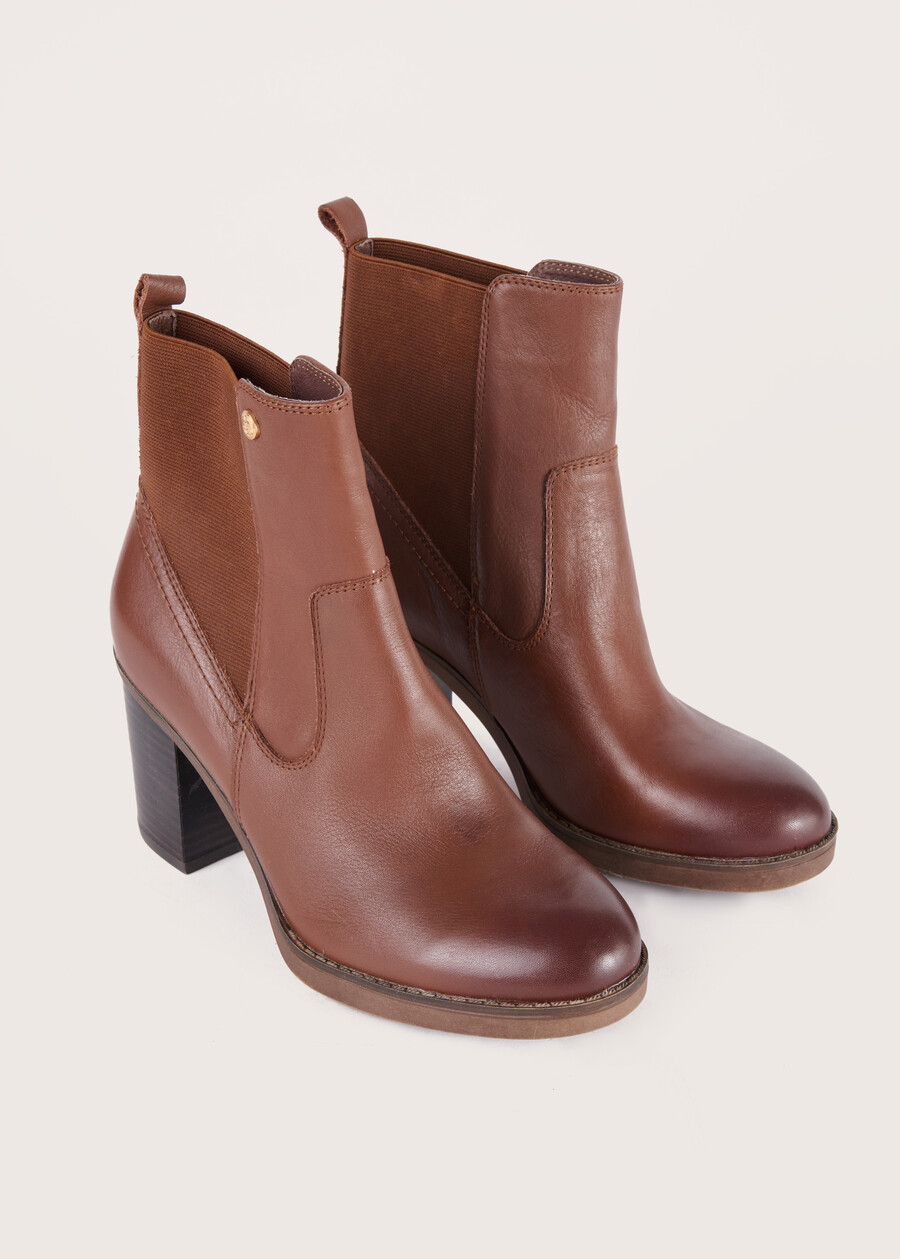Sissi 100% genuine leather boots MARRONE VISONE Woman , image number 1