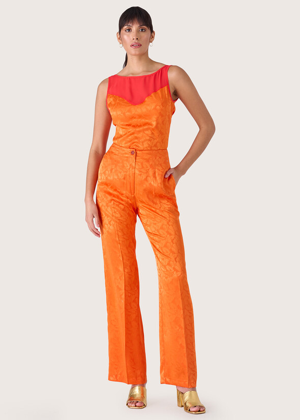 Pantaloni Emilya in satin ARANCIO SUNRISE Donna null
