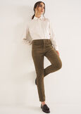 Kate-V smooth velvet pants VERDE ALGAROSSO CHIANTI Woman image number 1