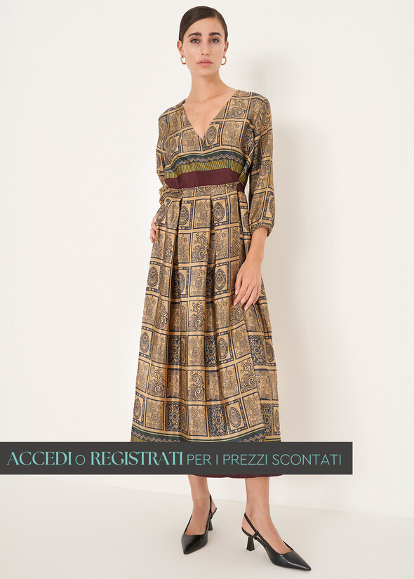Abito Artur stampa etnica BLU MIDNIGHT Donna null