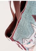 Beryl cat pattern shopping bag  Woman image number 3
