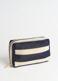Bondy striped mesh beauty bag MARRONEBLU BLUE Woman image number 1