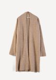 Cardigan Ciaky lungo in maglia rasata MARRONE Donna immagine n. 5