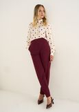 Chery recycled satin polka dot top BEIGE LATTE Woman image number 5
