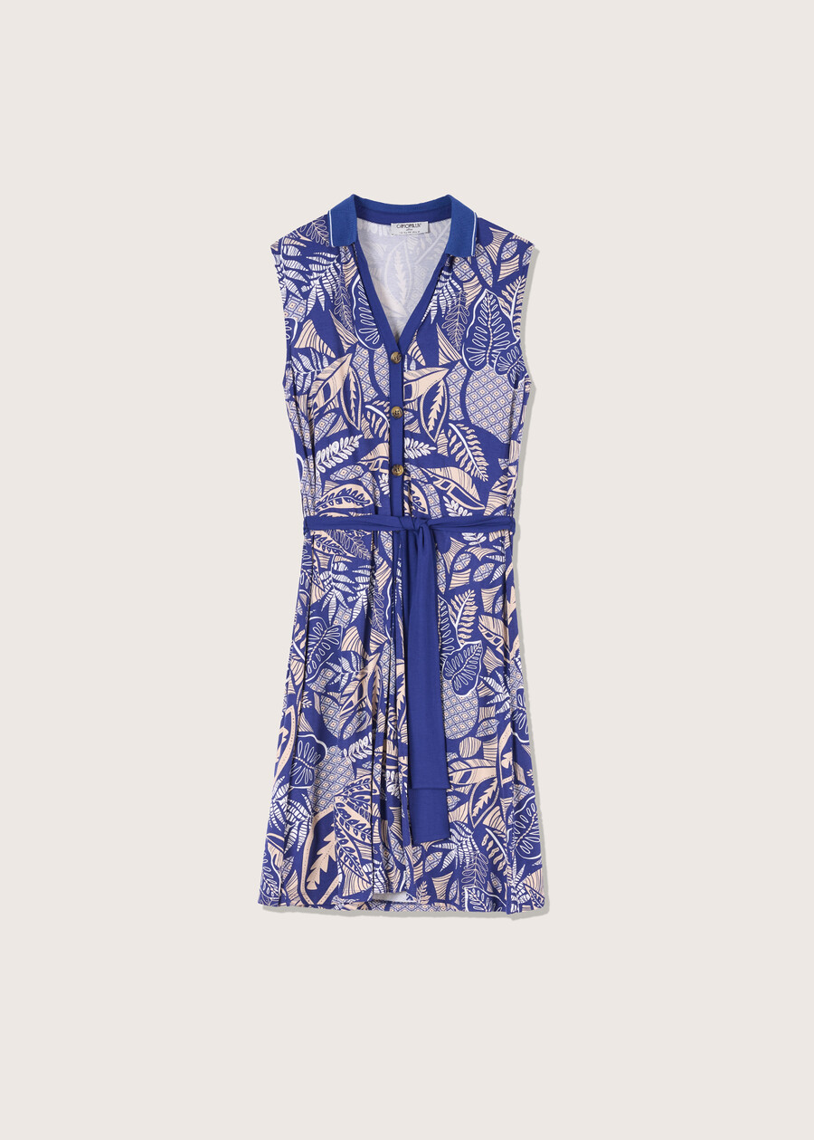 Abito giromanica Azzurra BLU Donna , immagine n. 4