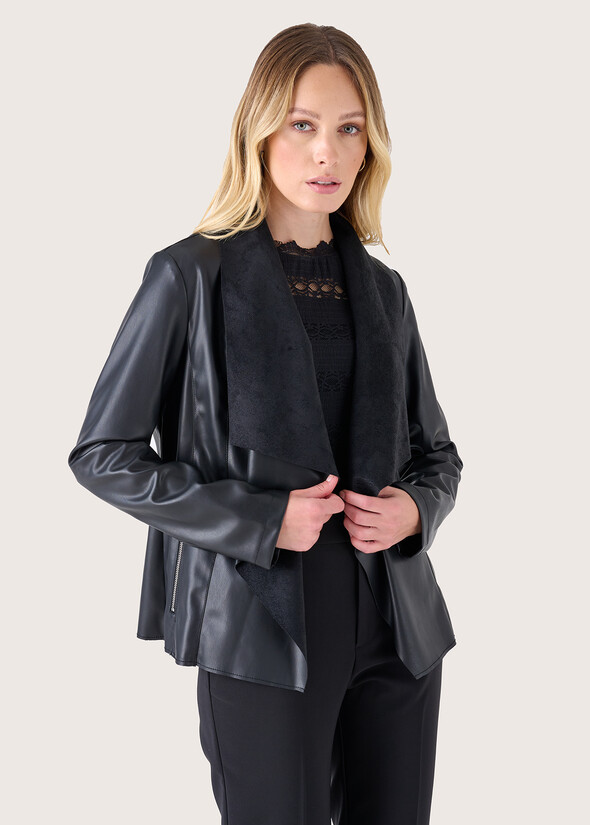 Coprispalle Croazia in ecopelle NERO BLACK Donna null