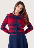 Maglia Maya fantasia check BLUE OLTREMARE  Donna immagine n. 1