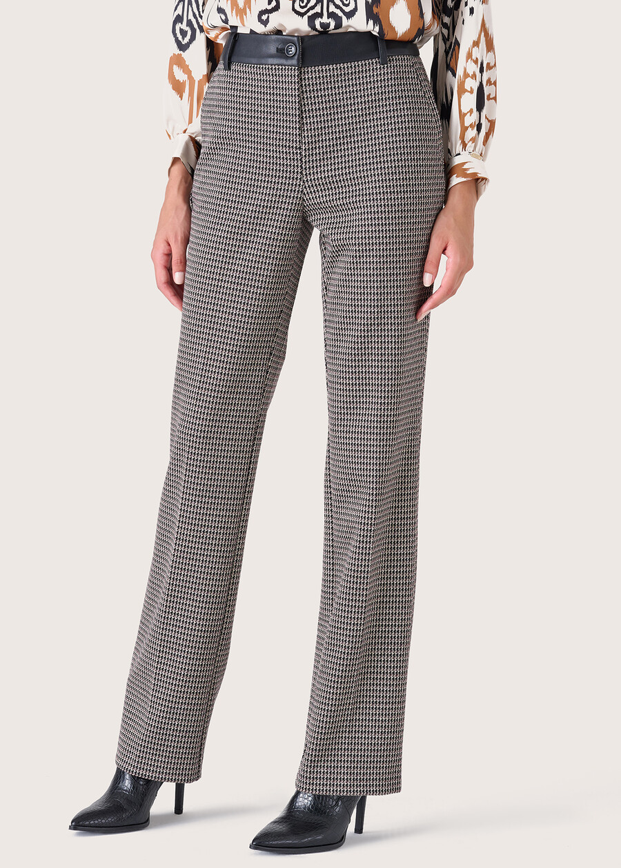 Clair houndstooth trousers, Woman  , image number 2