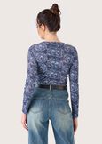 Maglia Sasuke con fantasia floreale BLU GRAFITE Donna immagine n. 3