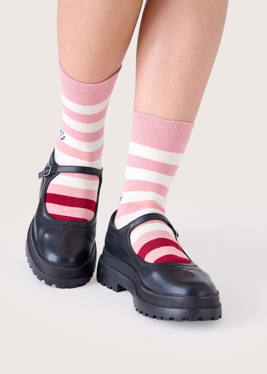 Akos cotton socks ROSA BOUQUETBLU FIORDALISO Woman , image number 2