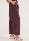 Penty linen-blend trousers
 VIOLA MELANZANABIANCO BURRO Woman image number 2