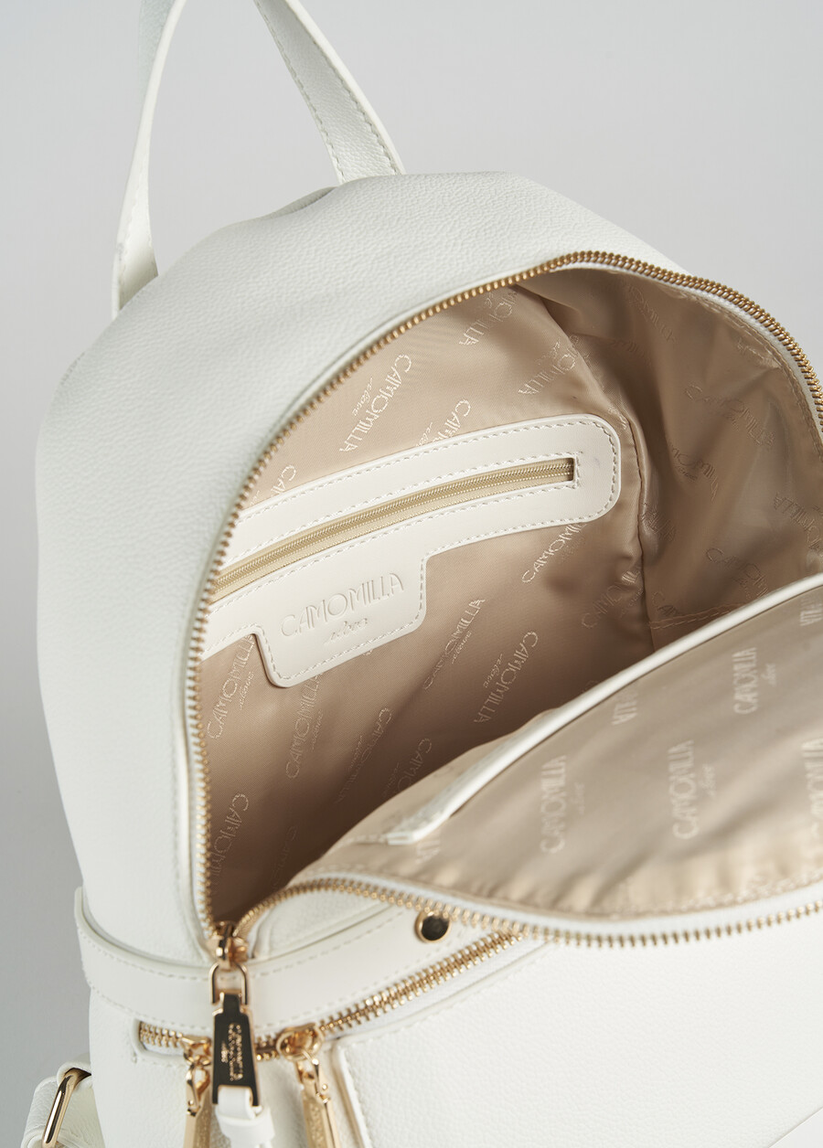 Zaino Breda in ecopelle BIANCO WHITEBLUE OLTREMARE  Donna , immagine n. 2