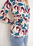 T-shirt Sally incrociata BLUE TURCHESE Donna immagine n. 2