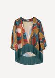 Conrad Africa print shrug VERDE Woman image number 5