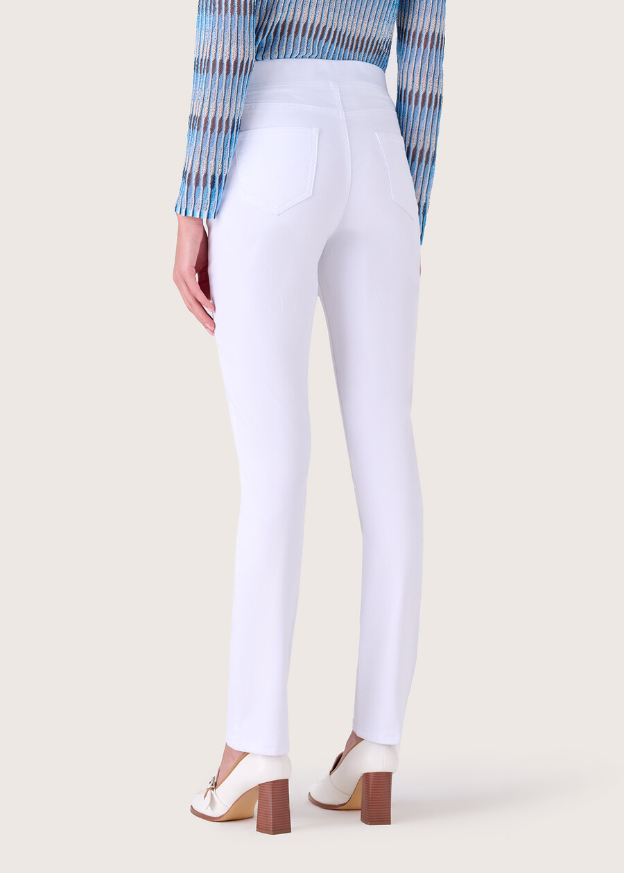 Jeggings Kelly in cotone BIANCOMARRONE MOKA Donna , immagine n. 4