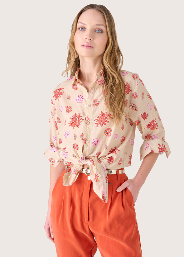 Camicia Clodis 100% cotone BEIGE SAFARI Donna null