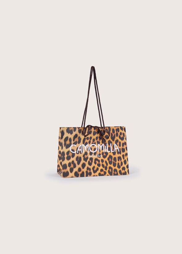 SMALL LEOPARD PRINT SHOPPER MULTICOLORE MULTICOLOR Woman null