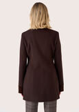 Elisir coat with collar NERO BLACKMARRONE JAVA Woman image number 4