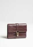Poema Small croc-effect wallet MARRONE Woman image number 1