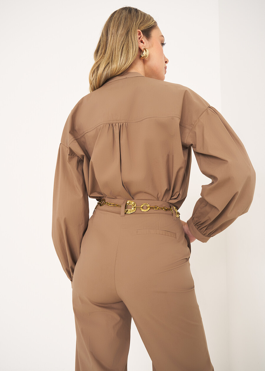 Charlotte cotton shirt BEIGE Woman , image number 3