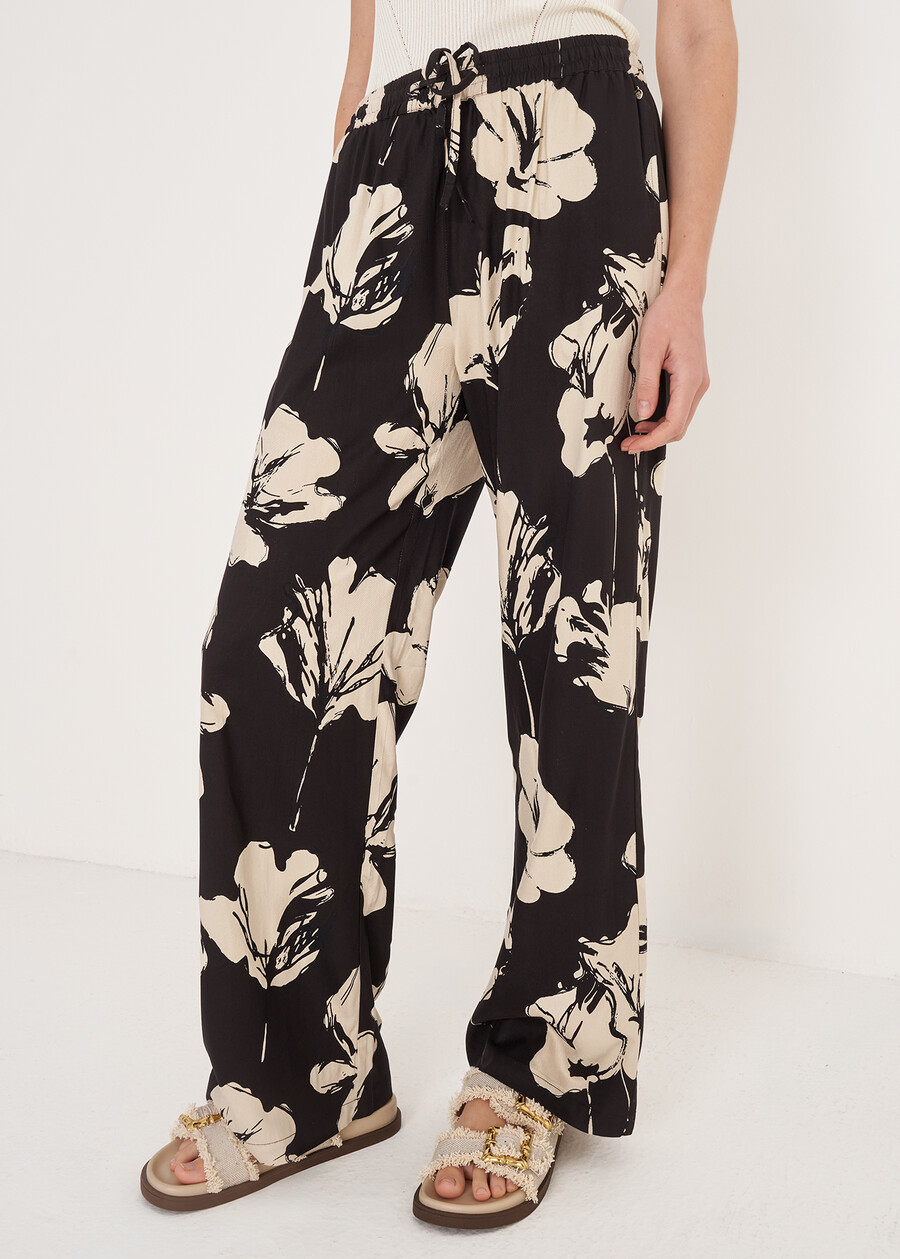 Pantaloni Posillipo Fantasia Floreale MARRONE JAVA Donna , immagine n. 4