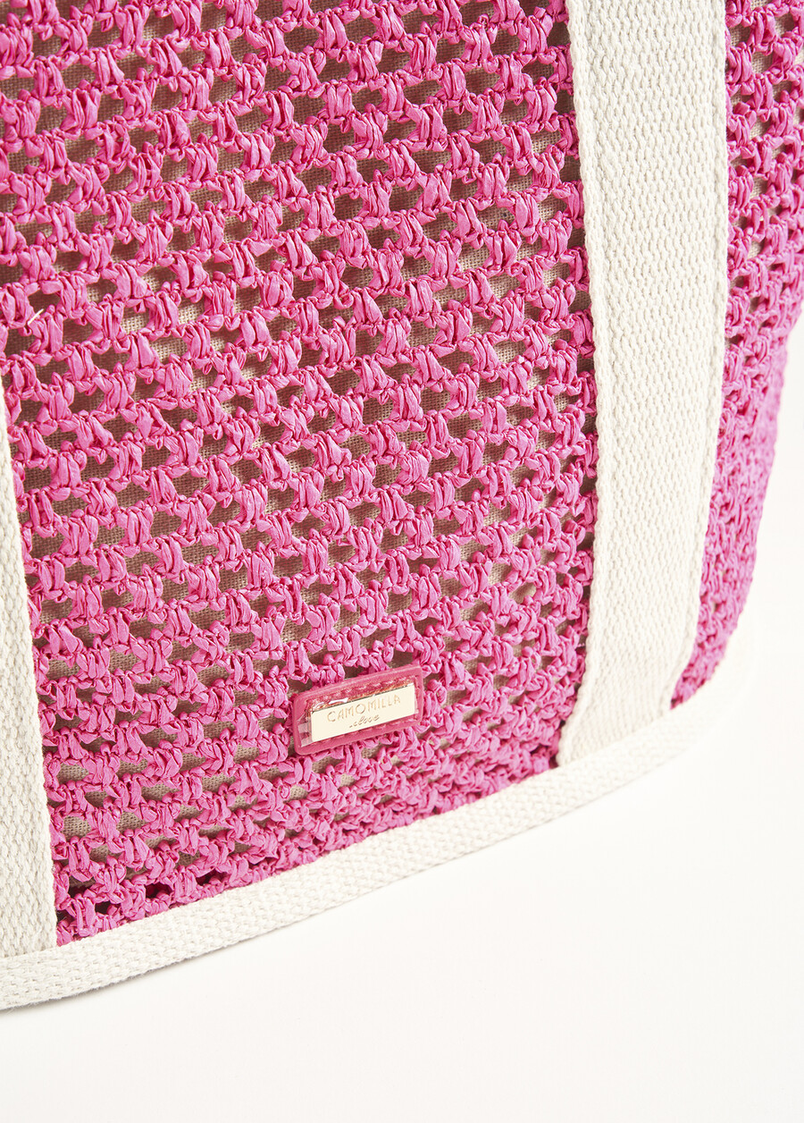 Borsa shopping Bossa in ecopelle VIOLA MAGENTAVERDE GARDEN Donna , immagine n. 4