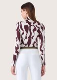 Sampei optical patterned jersey MARRONE EQUADOR Woman image number 3