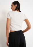 T-shirt Siena con strass BIANCO WHITE Donna immagine n. 3