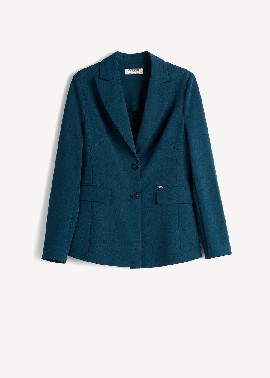 Blazer Giselle monopetto slim ROSSO BORDEAUXVERDE GARDENMARRONE Donna , immagine n. 7