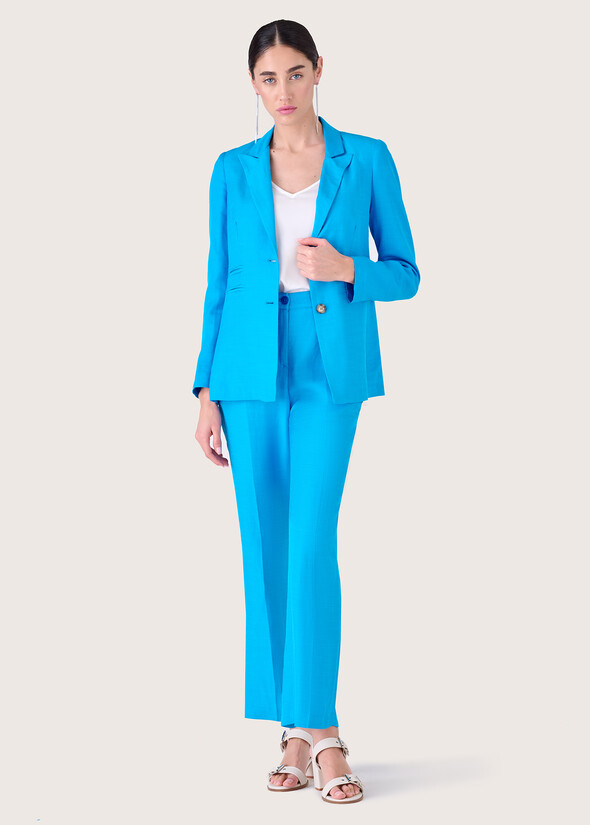 Pantalone Jacqueliz in misto lino BLUE PACIFIC Donna null