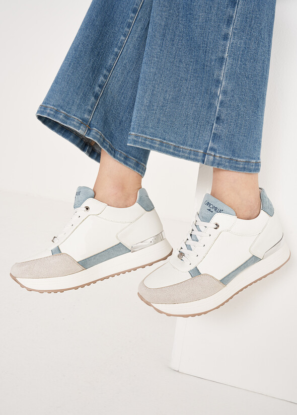 Sherlya double colour sneaker BIANCO WHITE Woman null